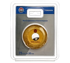 Фреза дисковая каннелюрная 75х22.2х30 мм TORGWIN T1286804
