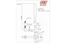 Зажим с вертикальной рукоятью HS CLAMP HS-11412