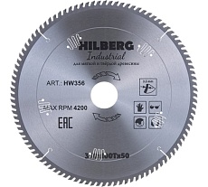 Диск пильный по дереву Industrial (350х50 мм; 100Т) Hilberg HW356