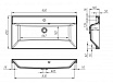 Тумба с раковиной BelBagno Aurora 90 см