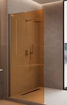 Душевая перегородка Vincea Волк-Ин (Walk-In) VLSW-1H900GSBN 90x200 брашированный никель, янтарь