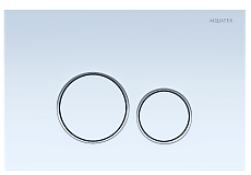 Кнопка смыва Aquatek KDI-0000015 белый/хром