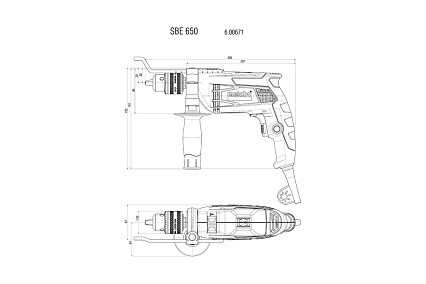 Ударная дрель Metabo SBE 650 600671850