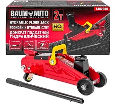 Подкатной гидравлический домкрат BaumAuto 2 т, h min - 135мм, h max - 290мм BM-TA82008(52143)