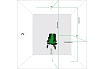 Лазерный уровень ADA 3D Liner 2V Green А00532