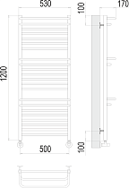 Полотенцесушитель водяной Terminus Орион П22 500x1200, 4670078529763