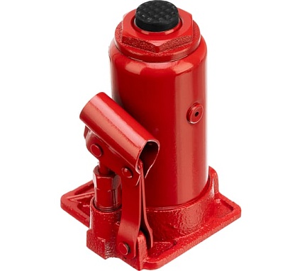 Гидравлический бутылочный домкрат Sparta Compact 8 т, h подъема 180-350 мм 50334