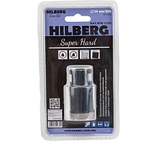Коронка алмазная по керамике и керамограниту Super Hard (30 мм; M14) Hilberg HH630