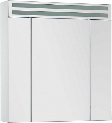 Зеркальный шкаф De Aqua Эколь 70 см, с подсветкой, белый