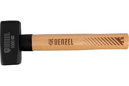 Кувалда Denzel 1000 г, кованая головка, буковая рукоятка 11018