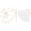 Поддон для душа RGW Stone Tray-W 90x90 камень, белый 14155099-01-11