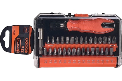 Набор вставок TACTIX из 32-х предметов, SL, PH, TORX 900017