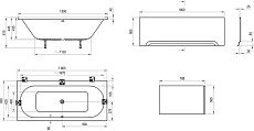 Акриловая ванна Ravak City 180x80 см C920000000