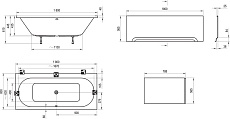 Акриловая ванна Ravak City 180x80 см C920000000