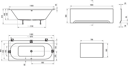 Акриловая ванна Ravak City 180x80 см C920000000