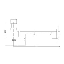 Сифон для раковины Abber AF0031RG розовое золото