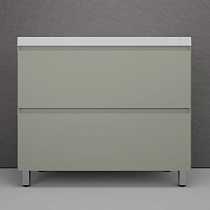 Тумба с раковиной Style Line Манхэттен 100 см напольная, олива