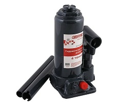 Гидравлический бутылочный домкрат Skyway 4т h 180-350 мм с клапаном в кейсе S01804011