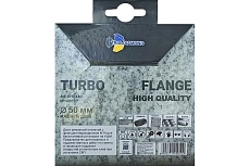 Диск алмазный отрезной Турбо с фланцем 50 мм, М14 TRIO-DIAMOND FHQ440