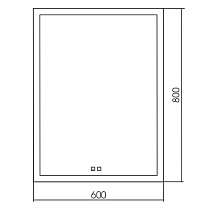 Зеркало Silver Mirrors Гуверт 60x80 см с подсветкой, подогревом