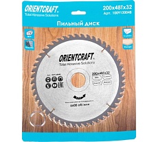 Диск пильный по дереву Orientcraft 200х32/30 мм, 48Z 1009120048