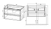 Мебель для ванной Vincea Vico 80 см Y.Oak
