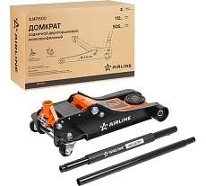 Домкрат подкатной Airline 4т INDUSTRY двухпоршневой низкопрофильный (MIN - 112 мм, MAX - 505 мм) AJ4FI500