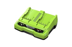 Устройство зарядное для 2-х аккумуляторов G40UC2 40 В, 2 А, 80 Вт GreenWorks 2938907