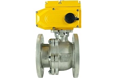 Шаровой кран DN.ru КШФП.316.200 Ду80 Ру16 с электроприводом 015 24В D160-02119