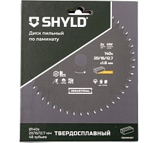 Пильный диск SHYLD по ламинату твердосплавный 140x20/16/12,7 мм, 48 зубьев 6692492