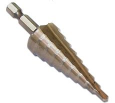 Сверло ступенчатое по металлу HSS 4-20 мм, 9 ступеней Santool 031903-003