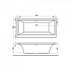Акриловая ванна Alba Spa Kero 180x80 белый ВПР0370000100