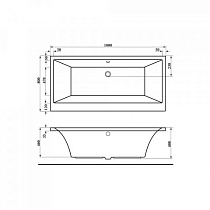 Акриловая ванна Alba Spa Kero 180x80 белый ВПР0370000100