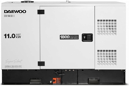 Дизельный генератор Daewoo с водяной системой охлаждения DDW 14 SSE-3