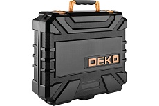 Аккумуляторная дрель-шуруповерт Deko 20В DKCD20FU-Li + набор 63 инструмента в кейсе, 2x3.0Ач, з/у 063-4175