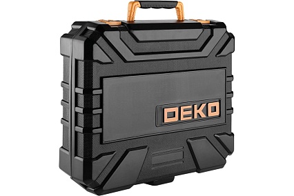 Аккумуляторная дрель-шуруповерт Deko 20В DKCD20FU-Li + набор 63 инструмента в кейсе, 2x3.0Ач, з/у 063-4175