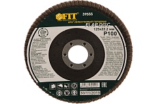 Диск наждачный лепестковый для УШМ (125х22,2 мм; Р100) FIT IT 39555