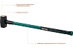 Кувалда с фибергласовой удлинённой рукояткой Kraftool Fiberglass 4 кг 2008-4