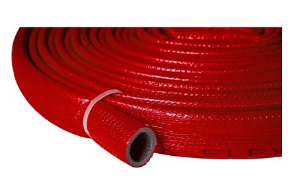 Теплоизоляция для труб K-FLEX PE COMPACT в красной оболочке 18/6 бухта 10м R060182103PECR