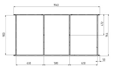 Каркас Marka One 200x100 универсальный