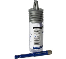 Коронка алмазная с воском по керамограниту PRO 10 мм, 1/4&quot; HEX KEOS DC10SKT