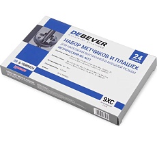 Набор метчиков и плашек Debever Machining Solutions М5 - М12, 24 предмета, метрическая резьба DB-S-TDM5024