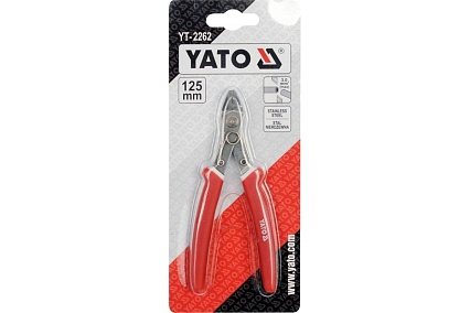 Пассатижи Yato 125мм, со съёмником YT-2262