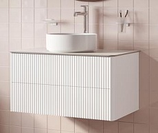 Тумба со столешницей Iddis Aiger 80 см белый матовый