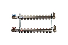 Коллектор из нержавеющей стали в сборе без расходомеров STOUT 10 выходов SMS 0912 000010
