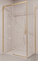 Душевой уголок Vincea Stella VSR-1ST9013CLG 130x90 брашированное золото, прозрачное