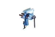 Слесарные тиски CNIC 70 мм неповоротные настольные без наковальни, крепление струбциной 60018