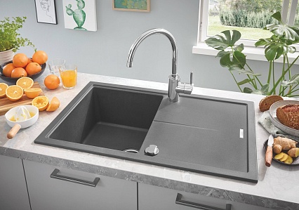 Кухонная мойка Grohe K400 31639AT0 78 см серый гранит