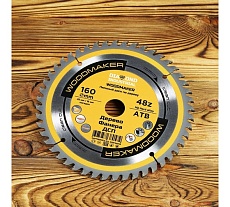 Диск пильный по дереву Woodmaker 160x20/16 мм, Z=48 ATB Diamond Industrial DIDD160Z48