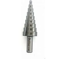 Сверло ступенчатое по металлу 4-20 мм, 9 ступеней, Р6М5 Sekira 00-00010705